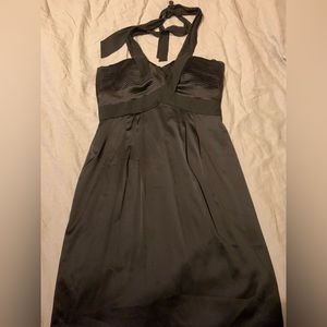 BCBG black silk halter dress - 10